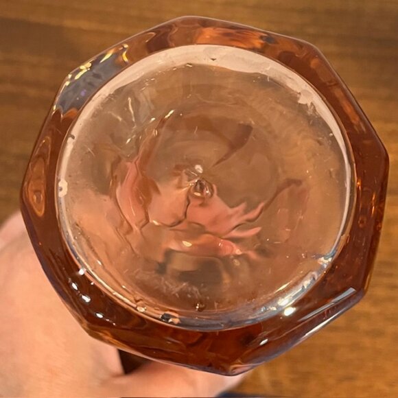 Heisey Glass Pink Flamingo Twist Oil Vinegar Cruet Bottle - Picture 8 of 8